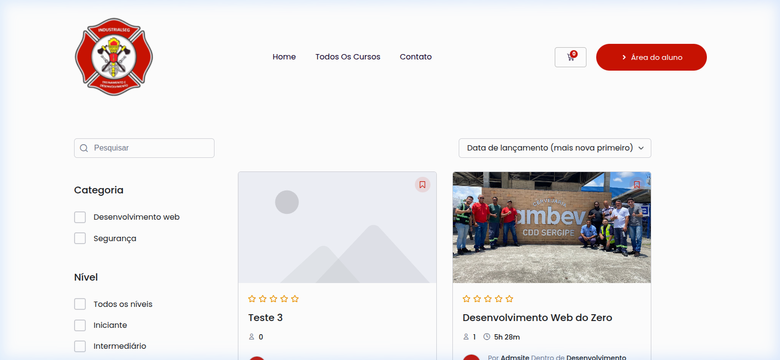 Catálogo de Cursos Industrial Seg